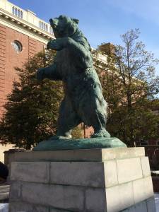Brown Bear statue on Brown University campus. Photo by D Jørgensen.