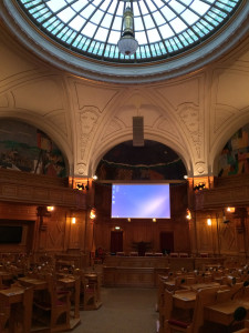 Förstakammarsalen in Riksdagen where I held my talk